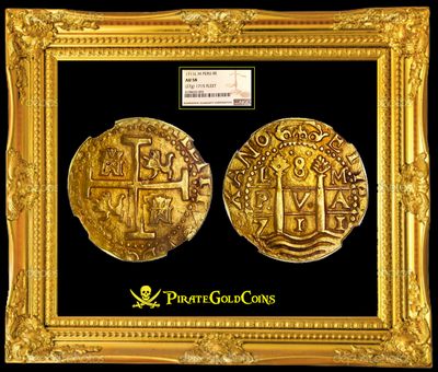 Peru 8 Escudos 1711 "1715 Plate Fleet" NGC 58 2