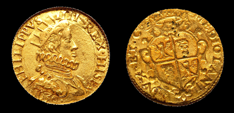 ITALY 1630 2 DOPPIE "KING PHILIP IV" ~ NGC 55 ~