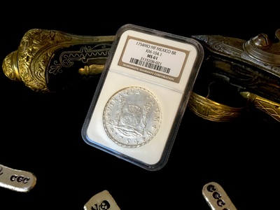 MEXICO  1754  8 REALES ~ NGC  61 ~ 4