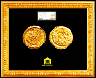 BYZANTINE EMPIRE  "JUSTIN II"  ~ NGC MS 5 x 5 ~ 2