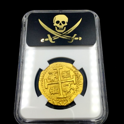 Peru 8 Escudos 1711 "1715 Plate Fleet" NGC 63 2nd Finest Known 5