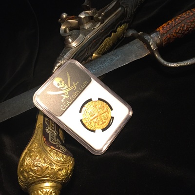 Peru 8 Escudos 1711 "1715 Plate Fleet" NGC 55 6