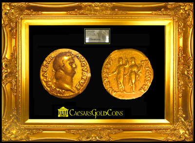 ROMAN EMPIRE  "NERO"  AUREUS  54-68 AD  ~ NGC VF 5x4 ~ 3