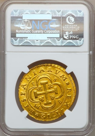 Spain 8 Escudos 1712 NGC 63 Finest Known 4