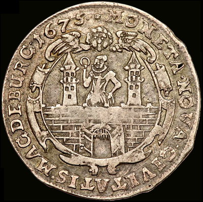 GERMAN STATES  1657 "CASTLE"  2/3 TALER   ~ NGC 30 ~ 2