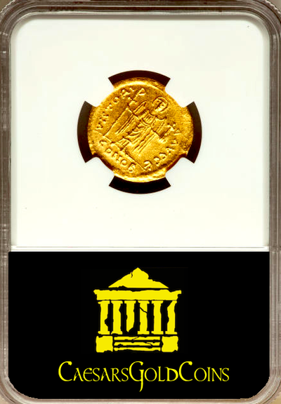 BYZANTINE EMPIRE  "TIBERIUS"  ~ NGC MS 5 x4 ~ 6