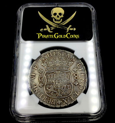PERU  1756/5  8 REALES  PILLAR DOLLAR  ~ NGC 35 ~ 4