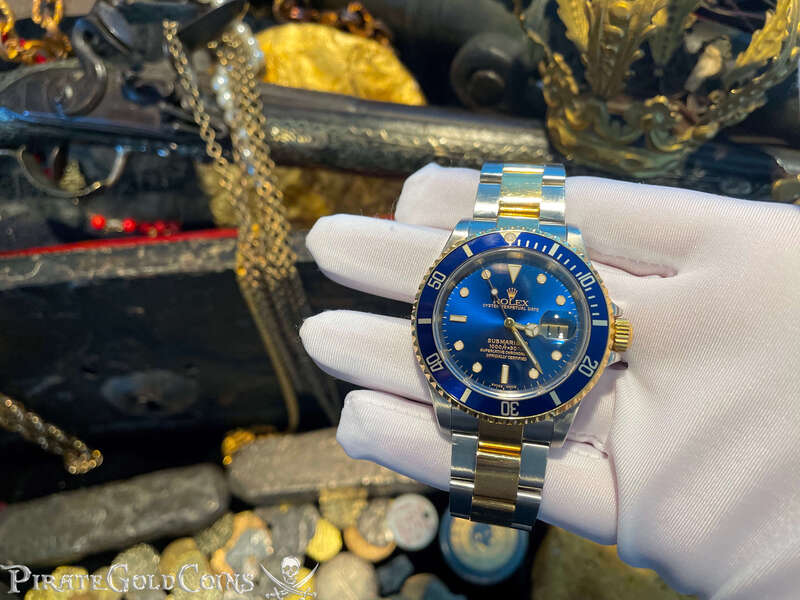 Rolex Two Tone Submariner with Blue Face 9