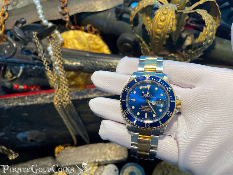 Rolex Two Tone Submariner with Blue Face 10