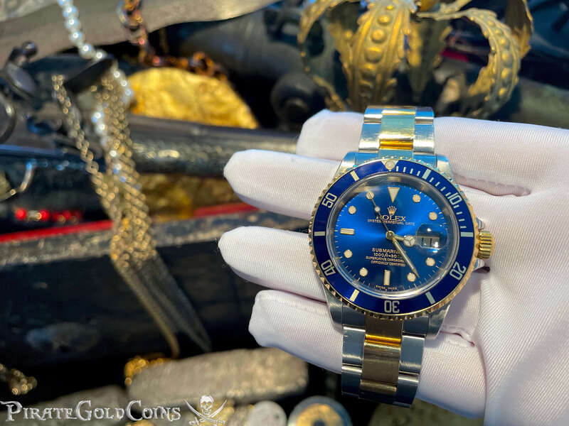 Rolex Two Tone Submariner with Blue Face 12