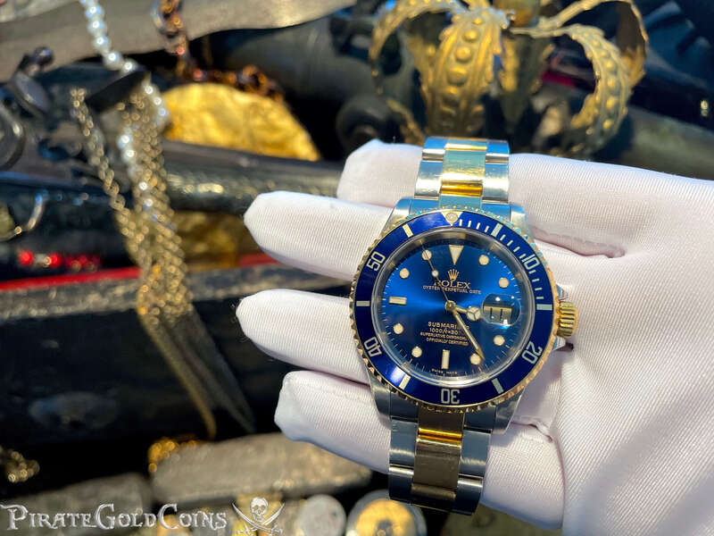 Rolex Two Tone Submariner with Blue Face 13