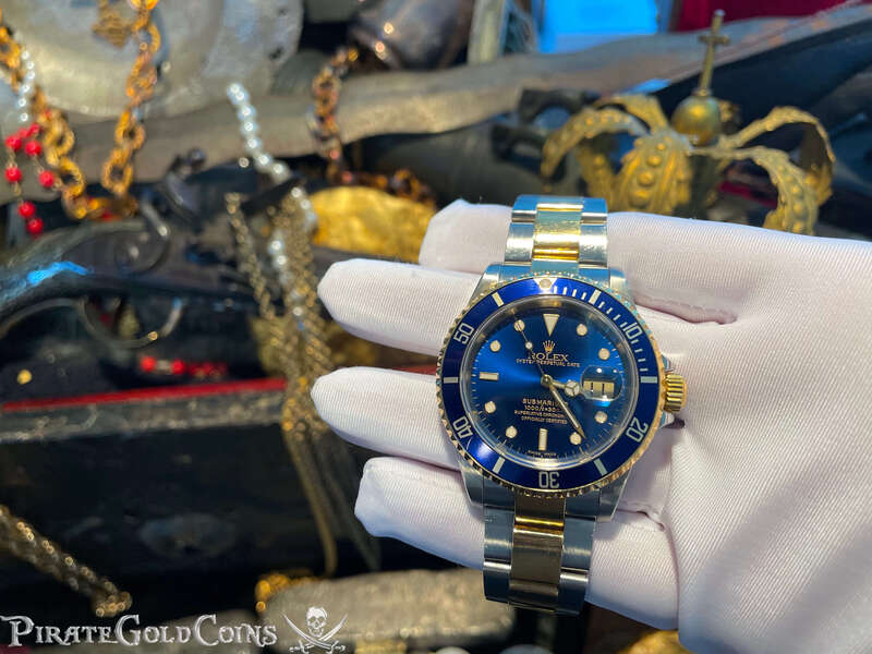 Rolex Two Tone Submariner with Blue Face 14