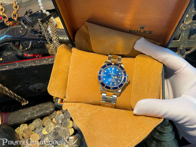 Rolex Two Tone Submariner with Blue Face 22