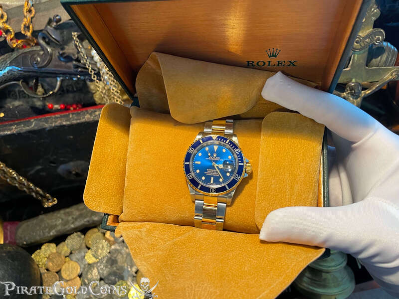 Rolex Two Tone Submariner with Blue Face 24