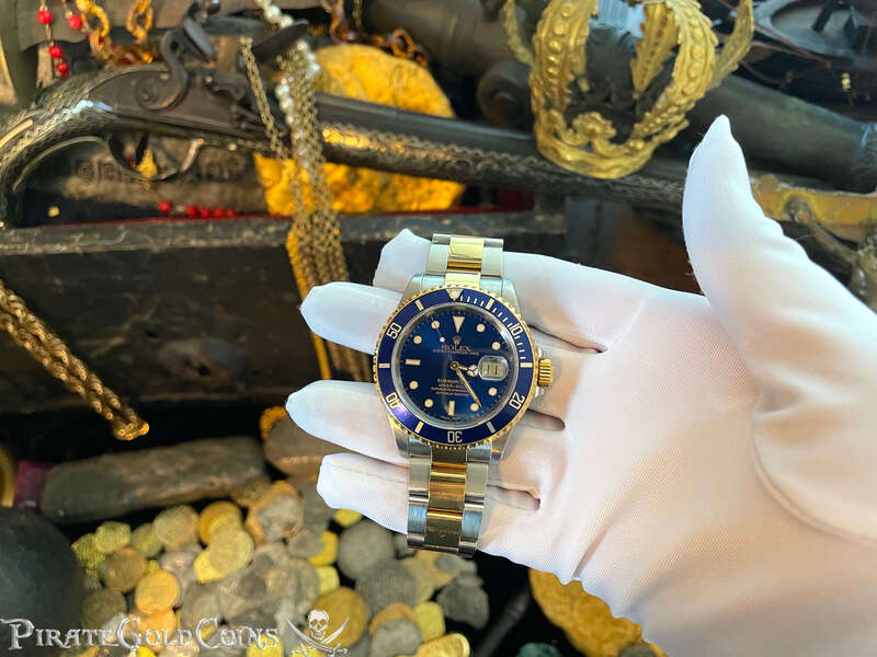 Rolex Two Tone Submariner with Blue Face 35