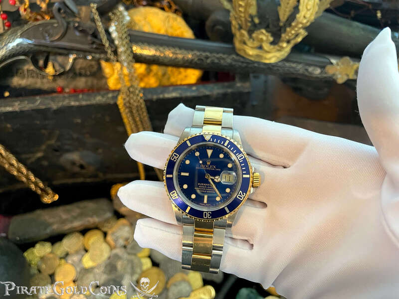 Rolex Two Tone Submariner with Blue Face 36