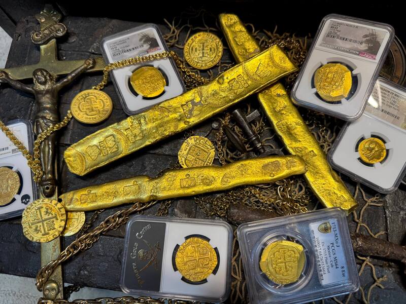 Mexico 8 Escudos 1713 "1715 Fleet Shipwreck" NGC 63 42