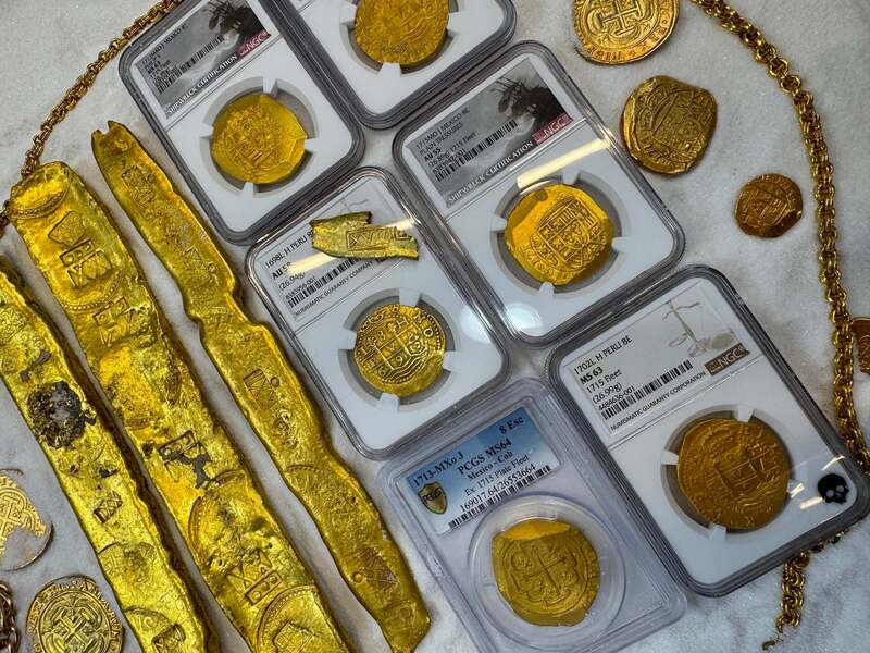 Mexico 8 Escudos 1713 "1715 Fleet Shipwreck" NGC 63 73