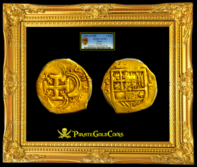 Spain 2 Escudos  1598-1621  PCGS 30 3