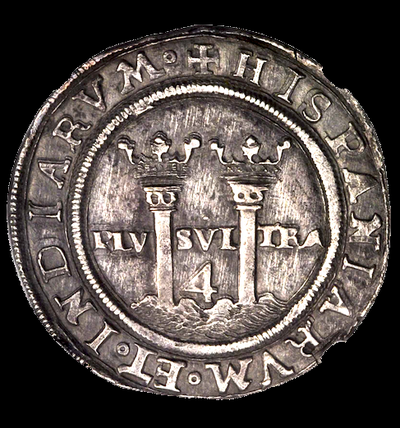 MEXICO 4 REALES 1542-55  "CARLOS & JOANNA"  ~ NGC 61 ~ 4