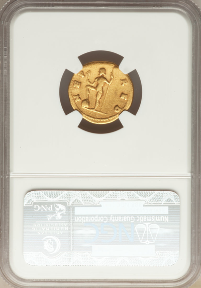 ROMAN EMPIRE  "VESPASIAN"  69-79  "CAESAR"  COLOSSEUM  AV AUREUS GOLD  ~ NGC FINE 5x3 ~ 4