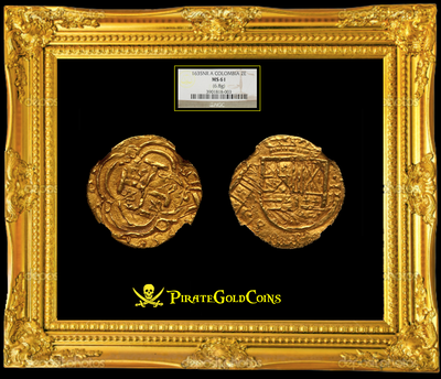 Colombia 2 Escudos 1635 "Dated" NGC 61 3