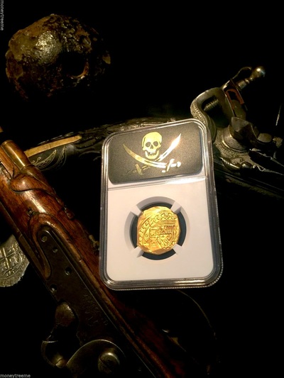 Mexico 4 Escudos 1715 "1715 Plate Fleet" NGC 62 5