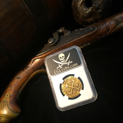 Peru 8 Escudos 1712 "1715 Plate Fleet" NGC 55 Double Date 6