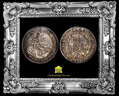 HUNGARY  LEOPOLD I  1657-1702   1/2 TALER  ~ PCGS 55 ~ 3