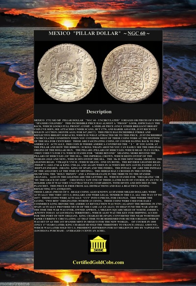 MEXICO  1752  8  REALES  ~  NGC 60 ~ 3