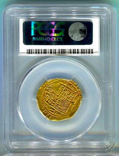 Spain 2 Escudos 1556-98 PCGS 55 Toledo Mint 5