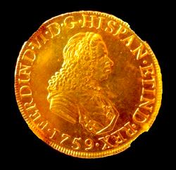 Peru 8 Escudos 1759 NGC 58