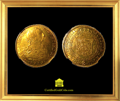 Colombia 8 Escudos 1787 NGC 58 3