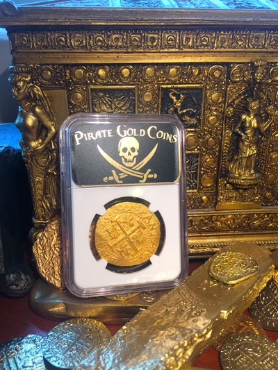 Peru 8 Escudos 1708 "1715 Fleet" NGC 61 Only 5 Known 11