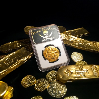 Peru 8 Escudos 1727 "Double Date" NGC 45 Only 2 Known 4