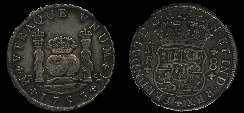 MEXICO  1753  "PILLAR DOLLAR"  8 REALES   ~ NGC 40 ~