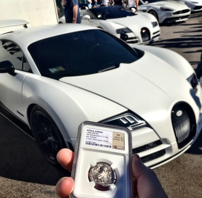 ATTICA, ATHENS  440-404 BC  TETRADRACHM ATHENA OWL  ~ NGC AU 4x5 ~ 3