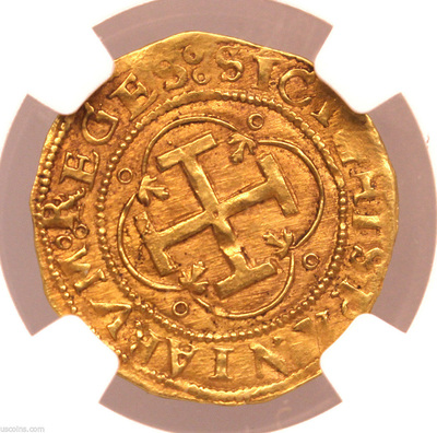 Spain 1 Escudo 1535-1555 NGC 55 2