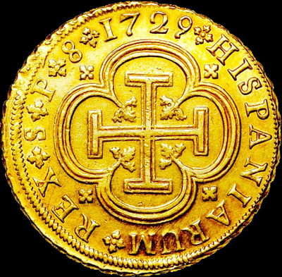 Spain 8 Escudos 1729 NGC 53 Only 1 Known 5