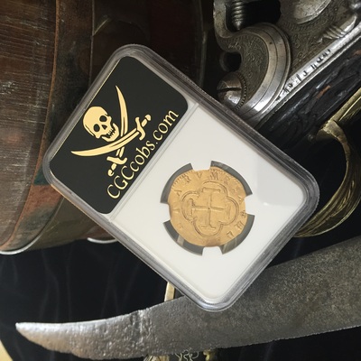 Spain 2 Escudos 1556-98 "King Philip II" NGC 55 "Toledo Mint" 5