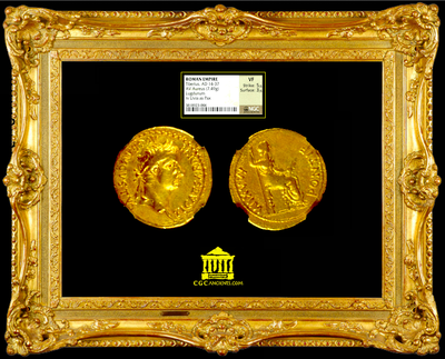 ROMAN EMPIRE  "TIBERIUS"   ~ NGC  VF 5 x 3 ~ 2