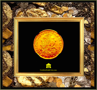 Peru 8 Escudos "King Ferdinand VI" 1751 NGC 55 3