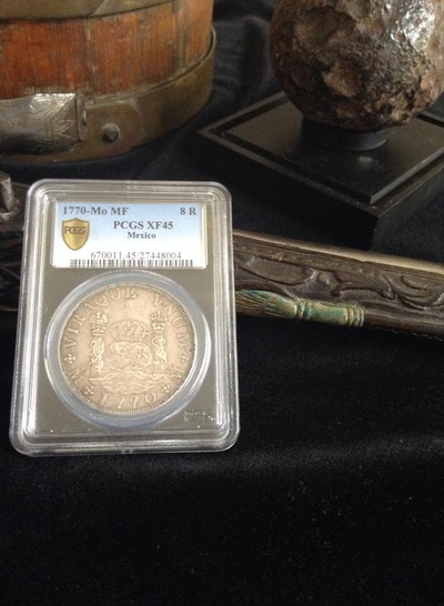 MEXICO  8 REALES  1770 PILLAR DOLLAR  ~ PCGS 45 ~ 3
