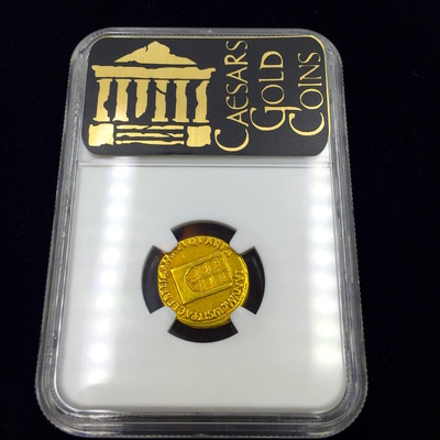 ROMAN EMPIRE  "NERO"  54-68 AD  ~ NGC VF 5x4 ~ "TEMPLE OF JANUS" 6