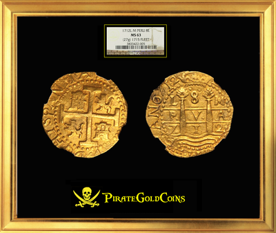 Peru 8 Escudos 1712 "Full Double Date" NGC 63 Finest Known 9