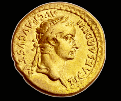 ROMAN EMPIRE  "TIBERIUS"   ~ NGC  VF 5 x 3 ~ 7