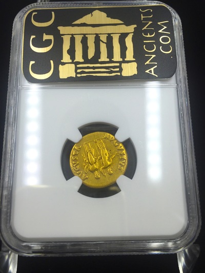 ROMAN EMPIRE  "NERO"  AUREUS  54-68 AD  ~ NGC VF 5x4 ~ 7