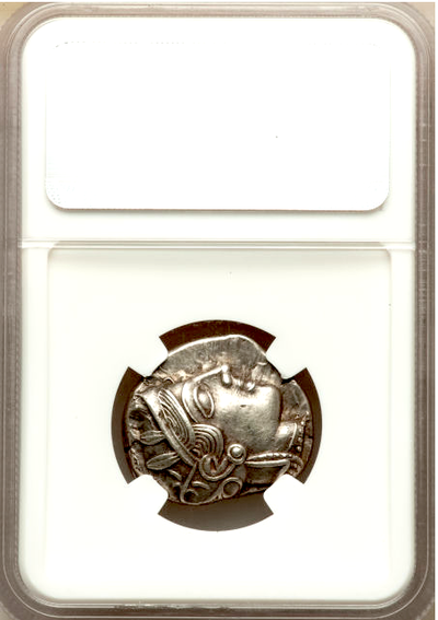 ATTICA, ATHENS  440-404 BC  TETRADRACHM ATHENA OWL  ~ NGC AU 4x5 ~ 9