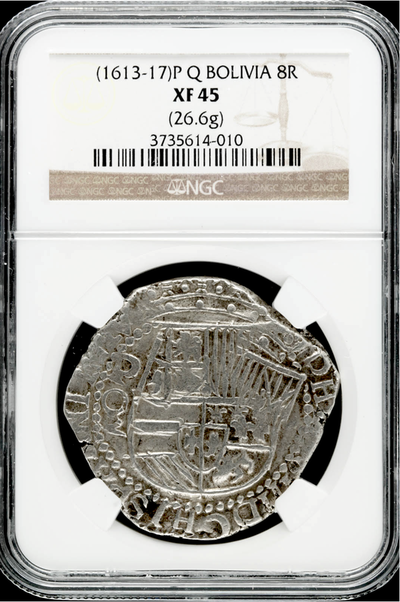 BOLIVIA  1613-17  8 REALES  ~ NGC 45 ~  2