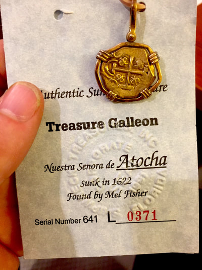 Spain 2 Escudos Coin from Real Atocha Silver Treasure Bar 2